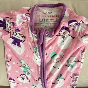 Little Sleepies Snowman onesie